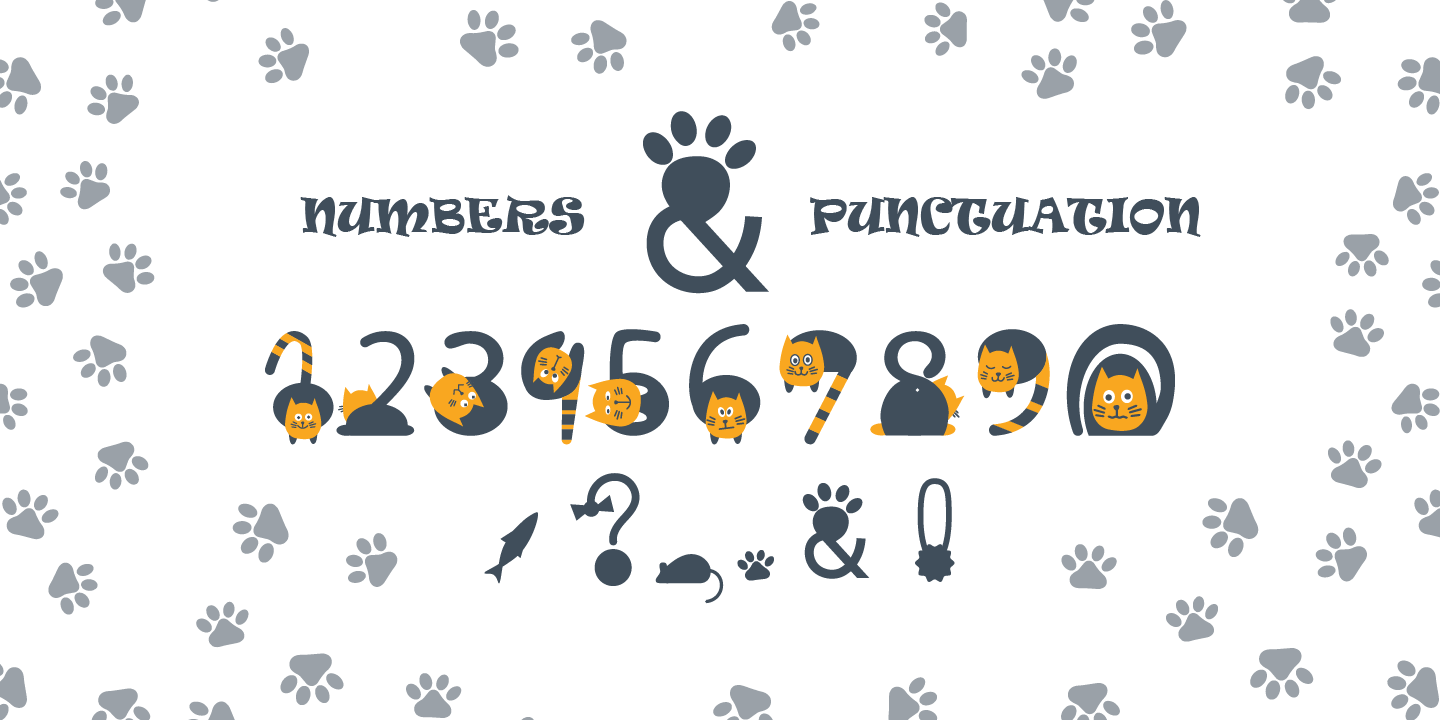 Beispiel einer Catsme Regular-Schriftart